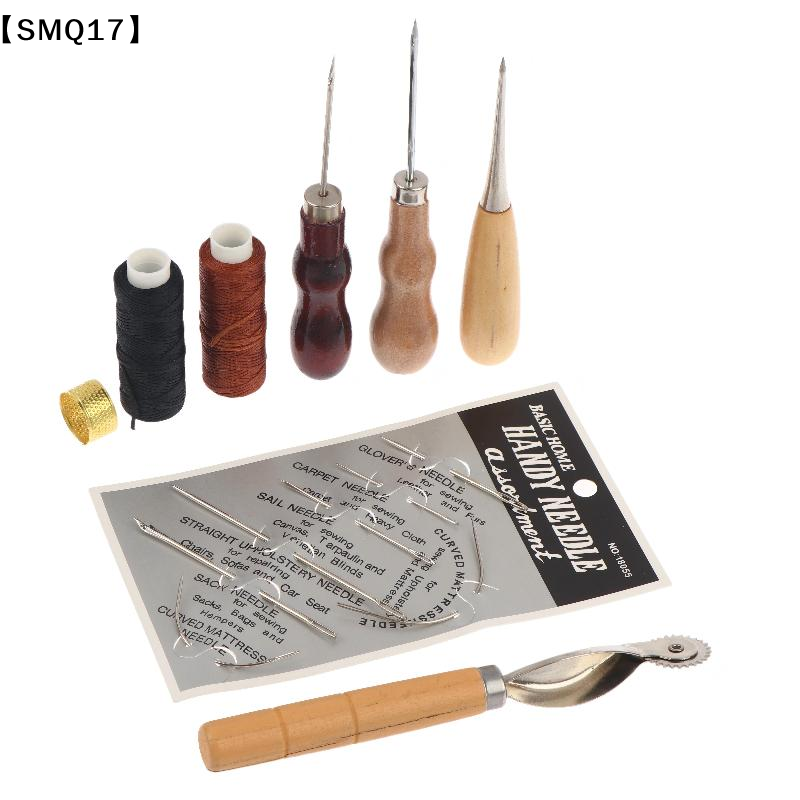 Groover Stitching Tool - 가죽 재봉 도구 세트: 나무 손잡이