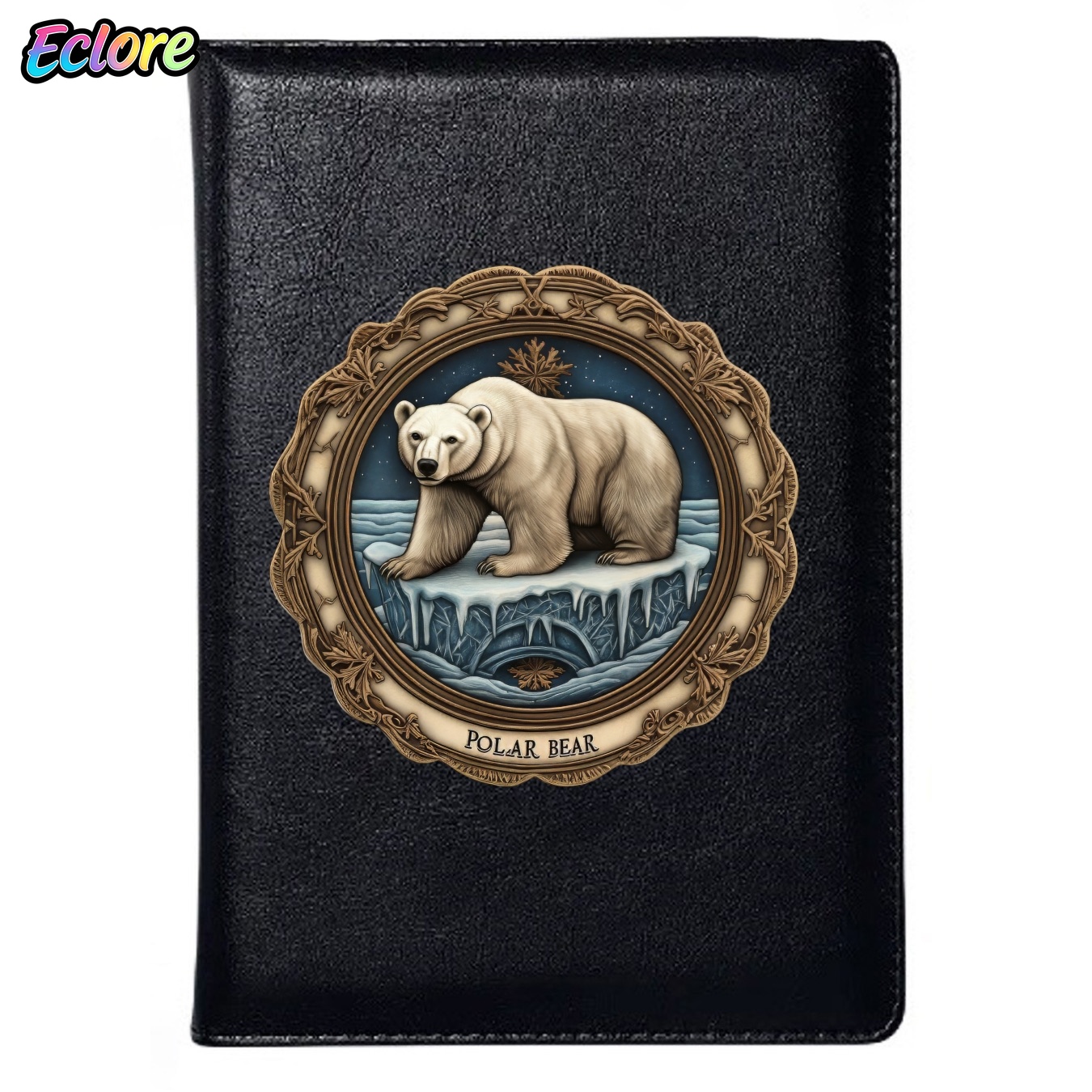 Leather Work Diary Covers - 빈티지 엠보싱 곰돌이 A5 가죽 노트북,