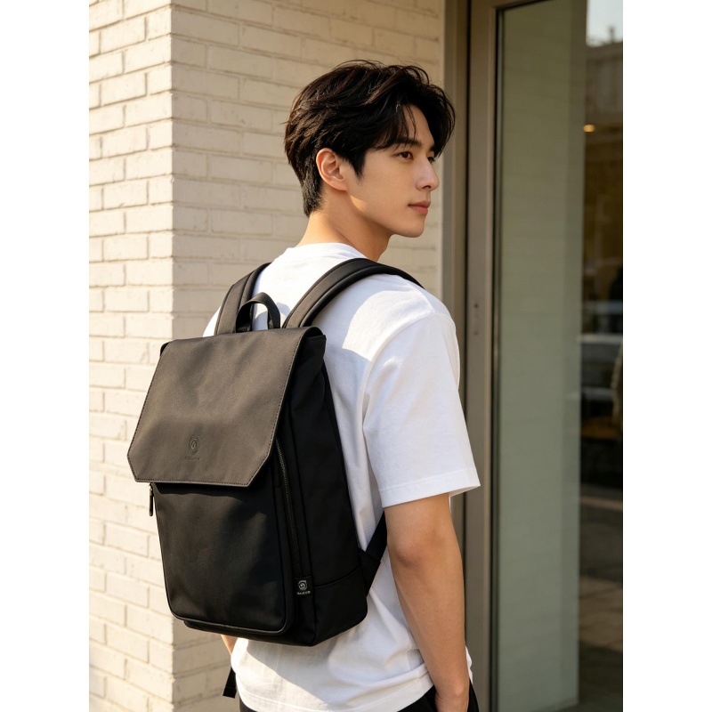 고품질 플랩형 PU 가죽 소재의 남성용 노트북 백팩,  - Leather Work Rucksack Mens 리뷰 및 가격