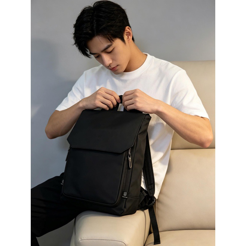 고품질 플랩형 PU 가죽 소재의 남성용 노트북 백팩,  - Leather Work Rucksack Mens 리뷰 및 가격