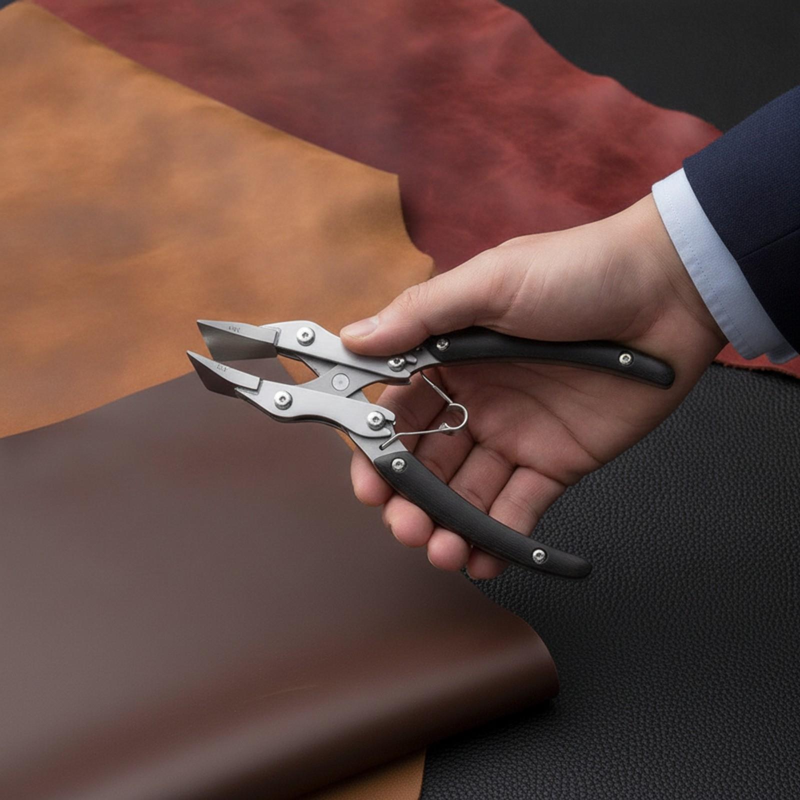 평평한 코가 달린 플라이어, DIY 가죽 공예 프로젝트 - Leatherwork Hand Press 리뷰 및 가격