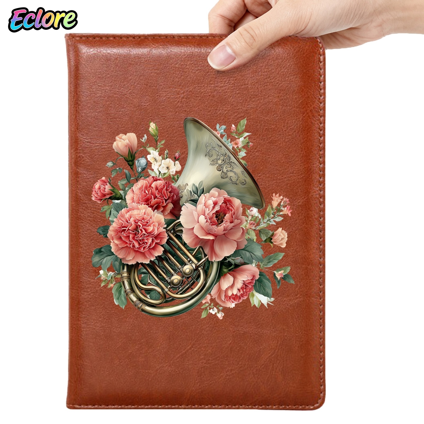꽃무늬 PU 가죽 저널, 북마크 포함, 개인 맞춤형 소 - Leather Work Diary Covers 리뷰 및 가격