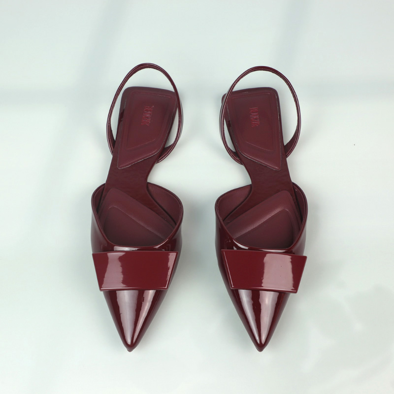 브랜드 특허 가죽 여름 여성 플랫 샌들 우아한 지적 사 - Leatherwork Designs 리뷰 및 가격