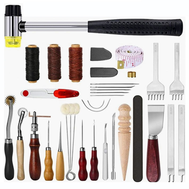 가죽 공예 도구 키트 가죽 손바느질 수리 키트 스티칭  - Groover Stitching Tool 리뷰 및 가격