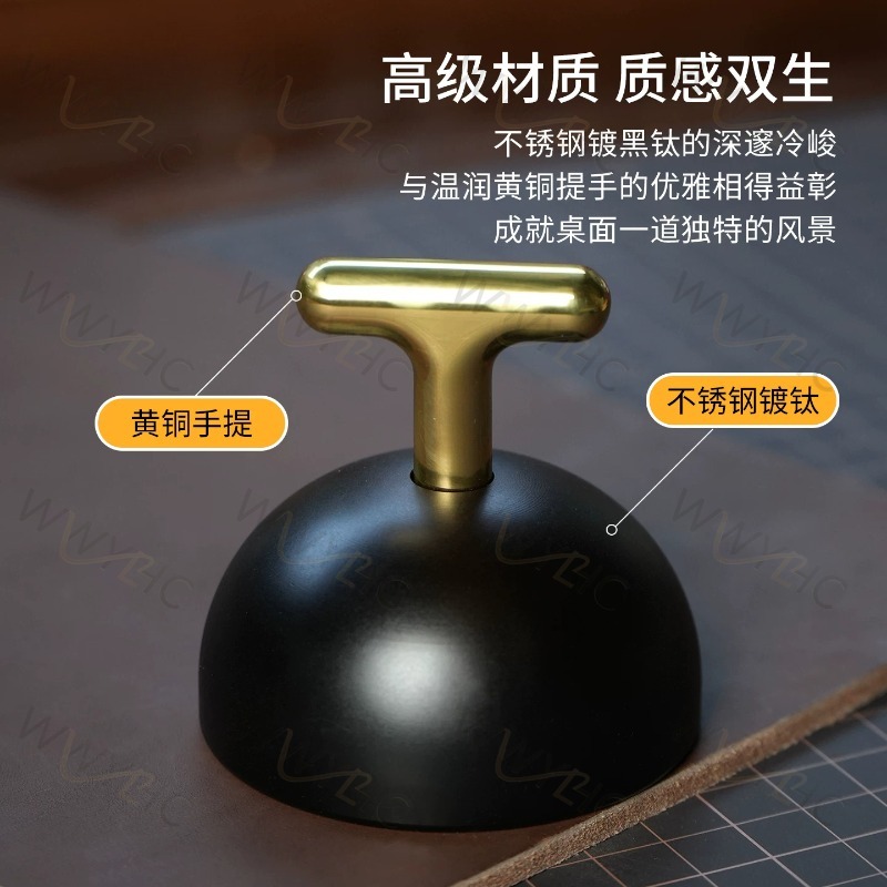 스테인리스 스틸 T형 가죽 프레스 웨이트, 반원형 종이 - Leatherwork Hand Press 리뷰 및 가격